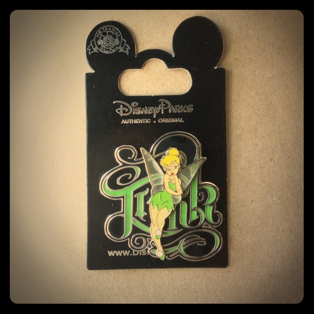 Disney Tinkerbell "Tink" Ink Art Pin NEW ON CARD